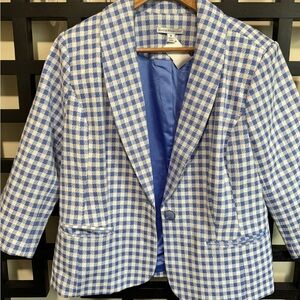 Isaac Mizrahi Houndstooth Suit Blazer